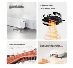 Robot Vacuum Cleaner 6 Can Cross 40mm Obstacles With 28000Pa Fan Suction and Automatically Collect Dust for 75 Days - Product Image 4