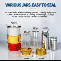 Selladora Automática de Latas de Sobremesa Pequeña con Rodillos Duraderos para Envasado de Alimentos