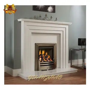 High-quality Marble Fireplace Surround Marble Stone Fireplace Luxurious Hand Carved Stone Fireplace Mantel