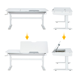 Alta qualità ergonomica per bambini scrivania e sedia Set con libreria mobili per la casa in legno per bambini tavolo da studio per il bambino - Product Image 2