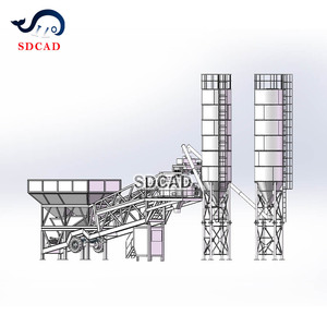 מפעל בטון נייד להרכבה עצמית YHZS35 ללא צורך במנוף, חוסך בעלויות התקנה לשוק האפריקאי - Product Image 5