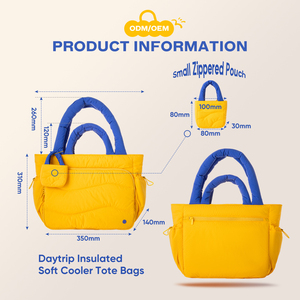 Bolsa de Almuerzo con Forma de Nube, Nueva y Elegante 2026, Suave, con Asa, Múltiples Bolsillos, Gran Capacidad, para <span class=keywords><strong>Picnic</strong></span> al <span class=keywords><strong>Aire</strong></span> <span class=keywords><strong>Libre</strong></span> y Uso Diario - Product Image 2