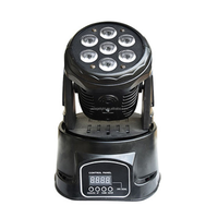 Mini projecteur LED RVBW 7x10W DMX Wash Beam pour scène, idéal pour les événements DJ