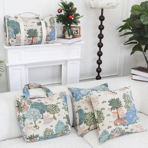 MOQ 1pc Custom Reusable Jacquard Shopping <strong>Bags</strong> Large-sized Tapestry <strong>Tote</strong> <strong>Bag</strong> Customizes Designs Inner Pocket Tapestry <strong>Bag</strong> - Product Image 5