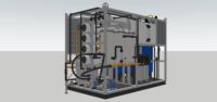 Système de dessalement d'eau de mer SWRO à double niveau écoénergétique 2000 LPH avec cadre en FRP pour la production d'eau douce dans les stations balnéaires