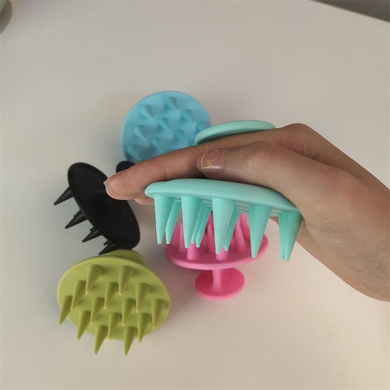 Silicone Shampoo Brush Card, Wide Tooth Comb, Head Body Scalp Massager, Scalp Massage Comb для Hair, blister Video