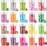 Decoratieve vulling zachte olijfschijfjes en cirkelvormige strooisel 5mm gemengde polymeerklei voor nagelkunst telefoonhoesje DIY