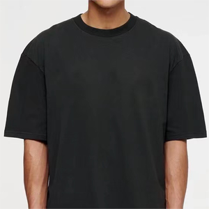 Camisetas de Diseñador de Lujo en Caja, de Algodón Supima, con Hombros Caídos, Logotipo, Corte Holgado, para Hombre, Camiseta de Gran Peso para Hombre - Product Image 2