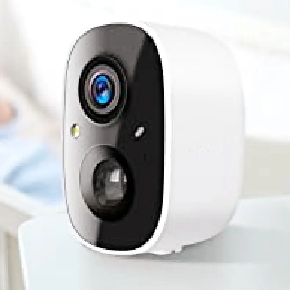 JXJ CCTV AI Mini Tahan Air, Kamera Keamanan Rumah Kehidupan Pintar Nirkabel Luar Ruangan, Daya Baterai Bawaan 1080P