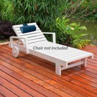 Coussin de rembourrage pour chaise longue de patio extérieur, en tissu olefine imperméable et à séchage rapide, résistant aux intempéries