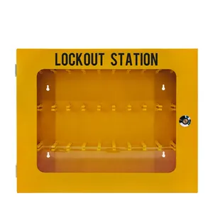 30 Padlock Positions Loto Safety Padlock Lockout Tagout Kit Lock Box Keys Box With Combination Lock Stackable Locking Container