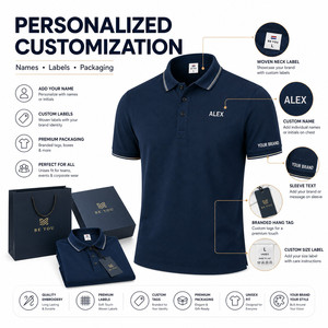 Chemise unisexe en soie glacée premium pour hommes et femmes, douce, en coton, col à revers, tenue d'équipe professionnelle, manches courtes, à carreaux, transfert thermique - Product Image 2