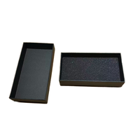 Caja de Cartón para Envíos de Alta Calidad en Color Negro con Logotipo Personalizado, Forro de Esponja, Impresión UV en Relieve, Diseño Moderno y Lujoso