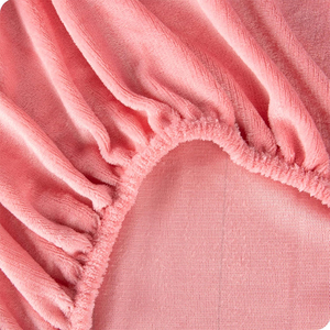 Mùa Đông Sang Trọng Sữa <span class=keywords><strong>Flannel</strong></span> Mềm Vua Nữ Hoàng Kích Thước Khăn Trải Giường Phẳng Tấm Được Trang Bị Tấm Với Vỏ Gối 4 Pcs Tấm Ga Trải Giường Bộ - Product Image 4