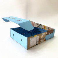 Cajas de Cartón Corrugado Reciclado Personalizadas con Relieve, Diseño Portátil, Impresión Completa por Dentro y por Fuera