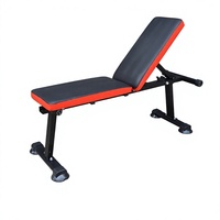 Bangku Bench Press Satu Posisi Bentuk-I, Papan Latihan Perut Sit-Up, Bangku Dumbbell Lipat, Kursi Fitness Model 061602