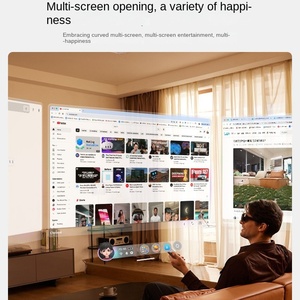 Lentes AR Inteligentes <span class=keywords><strong>Rokid</strong></span> <span class=keywords><strong>Max</strong></span> 2, Portátiles, No VR, HD 3D, Magenta y Verde, Pantalla Gigante de Más de 80 Pulgadas para Visualización de Juegos en Tiempo Real y Traducción - Product Image 2