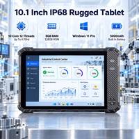 Tablette robuste 10,1 pouces IP68, 10 cœurs 12 threads jusqu'à 4,7 GHz, 8 Go de RAM, 128 Go de ROM, Windows 11 Pro pour le service sur le terrain