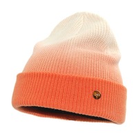 Bonnet tricoté tie-dye dégradé coloré à faible MOQ, chaud pour l'hiver, pour femme