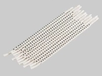 Manchons de marquage de câbles style N, tubes numérotés avec chiffres arabes 0-9, étiquettes numérotées pour fils, marqueurs de câbles