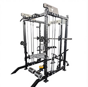 YL-2096 <span class=keywords><strong>Jaula</strong></span> de Potencia Comercial para Gimnasio, Sistema de <span class=keywords><strong>Poleas</strong></span> Dobles, Entrenador Multifuncional y Soporte para Sentadillas para Gimnasio - Product Image 1