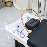 Lit de lavage de cheveux portable et détachable thaïlandais pour spa capillaire, massage et shampoing de beauté