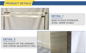 Giá Treo Quần Áo <span class=keywords><strong>2</strong></span> Mặt, Phụ Kiện Trưng Bày Trên Sàn - Product Image 6