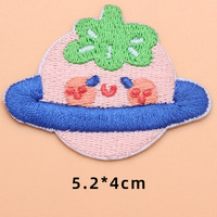 Patchs brodés personnalisés pour vêtements et chapeaux d'enfants, motifs animaux de dessin animé, en tissu écologique auto-adhésif, populaires et tendance