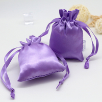 Sac à cordon en satin de soie réutilisable, taille et impression de logo personnalisées, pour bijoux, cosmétiques, perruques, rangement, emballage cadeau