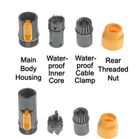 Connecteur étanche PowerCon mâle/femelle à verrouillage par torsion en cuivre, ensemble de prises d'alimentation CA IP67 pour éclairage d'écran LED