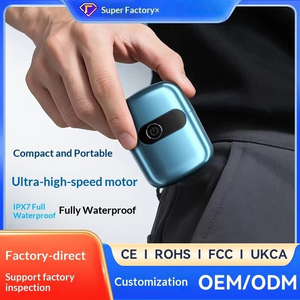 Afeitadora Eléctrica Portátil Recargable CITICITY de Triple Cuchilla, Venta Directa de Fábrica, Duradera, con Carga USB, Roja y Azul, para Hombres - Product Image 3