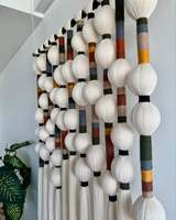 Rideau en macramé fait main, grand rideau mural à franges, séparateur de pièce, rideau de porte bohème pour la décoration intérieure