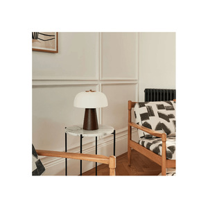 Lampe de table E27, source de lumière LED, commande par interrupteur, lampe de bureau, design minimaliste nordique, luminaire pour salon, chambre à coucher, chevet - Product Image 1