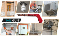 Kit de Pistola Clavadora de Concreto Manual Ajustable de 5 Velocidades para Decoradores Profesionales