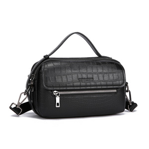 Neue Herren Minimalistische Luxus PU-Tasche mit Reißverschluss Mehrere Taschen Große Kapazität Tragbare Frühjahr 2025 Schulter-/Umhängetasche - Product Image 1