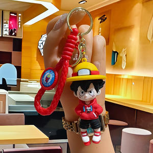 Nuevo Llavero de PVC de One Piece con Luffy y Ace, Juguete de Moda, Colgante para Mochila, Anillo para Llaves, Regalo - Product Image 4