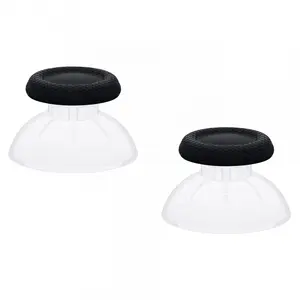 Replacement Analog Thumb Sticks Two Tone Clear Black Thumbstick For Dualsense PS5 Controller