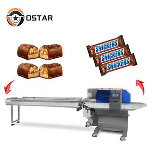 Factory Price Automatic Chocolate Bar Pouch Flow Horizontal Packing Packaging Machine
