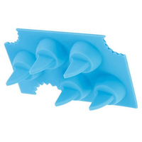 Moule à glaçons en silicone souple en forme d'aileron de requin, compatible lave-vaisselle, non toxique