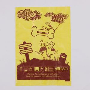 Customized Size Logo Corn Starch PBAT PLA <b>Compostable</b> Outdoor Portable Recyclable Doggie Poo <b>Bags</b> Dog Poop <b>Bags</b> - Product Image 1