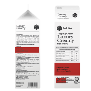 Crema de Lujo para Repostería al por Mayor, Crema Vegetal Fácil de Batir para Pastelerías y Tiendas de Postres - Product Image 5