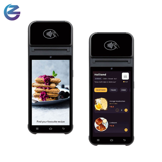 Z92 Rugged Portable Handheld Android 13.0 POS Terminal with BarCode Scanner NFC 4G Android POS System with Printer