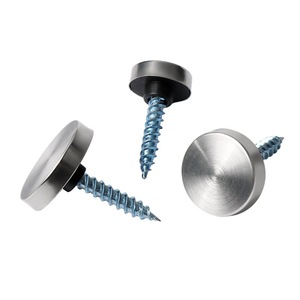 Haidibosi Stainless Steel And Plastic <b>Screws</b> Mirror Nails 1.5 Inchs Decorative Cover Hardware For Advertising <b>Flat</b> Glass - Product Image 5