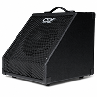 Amplificateur de batterie électronique CSY PM-50A |   Volume BT indépendant, entrée/sortie 6,35 mm |   Égaliseur 3 bandes, 50W/70W de puissance de crête |   Portable pour la pratique