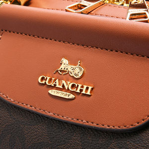 กระเป๋าสะพายไหล่ทรงเรขาคณิตสำหรับผู้หญิง วัสดุ PU ขนาดใหญ่ จุของได้เยอะ ดีไซน์หรูหรา ปิดด้วยซิป ซับในโพลีเอสเตอร์ พกพาสะดวก - Product Image 5