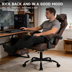 Chaise de jeu promotionnelle 2026 à prix abordable, chaise de jeu ergonomique avec accoudoirs articulés en cuir PU pour salle de jeu d'adolescents - Product Image 6