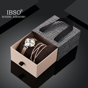 IBSO <strong>Fashion</strong> New Custom Logo Women Quartz <strong>Watch</strong> <strong>Set</strong> - Product Image 5