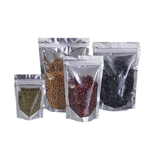 Nắp kéo rõ ràng phía trước đứng lên Túi Nhựa nhiệt niêm phong thực phẩm lưu trữ Frosted Mylar <span class=keywords><strong>Ziplock</strong></span> lá Túi túi đóng gói - Product Image 4