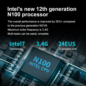 Mini PC NUC Intel N305 di 12a Generazione, 8GB DDR4 3200MHz, Quad Core, 12V, Gaming 4K, SSD da 1TB, Nuovo Sistema Operativo Linux UK, Grafica Intel UHD per AU/US/EU/JP - Product Image 6