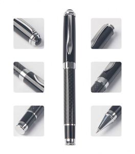 High-End Luxury Custom Logo Custom Brand Promotional Metal Ballpoint <b>Pens</b> Gift Set 0.5 mm Writing Width Carbon Fiber UV Printing - Product Image 6